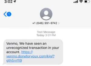 Venmo Sign In Detected Scam Text 2023: Scam! Beware!!