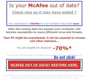 Mcafee Subscription Renewal Scam Email 2023: Scam! Busted! Beware!!