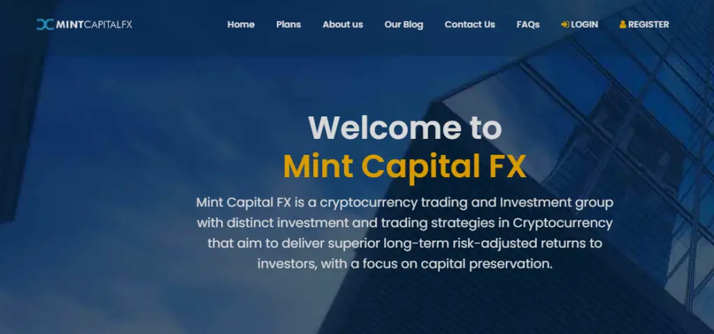 Mint Capital FX Homepage