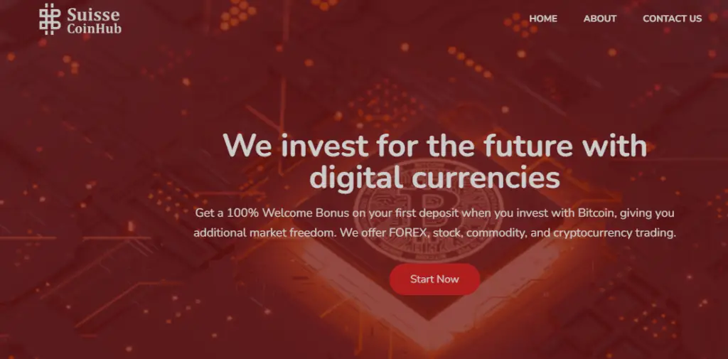 Suisse CoinHub Homepage