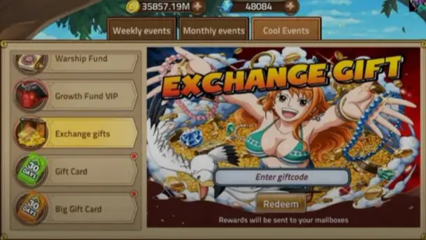 one piece treasure cruise enter invite code