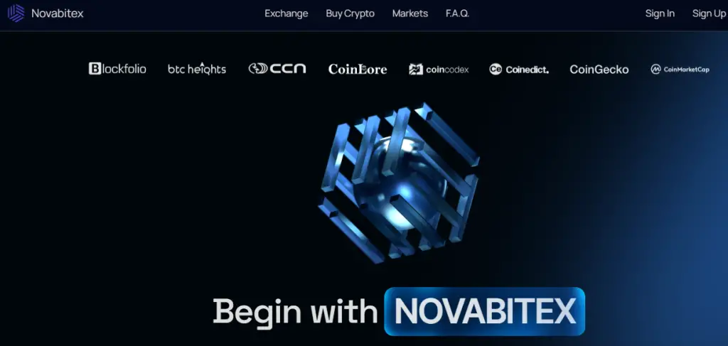 Novabitex Homepage