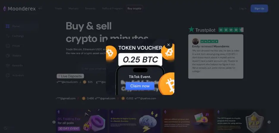 Moonderex.com Crypto