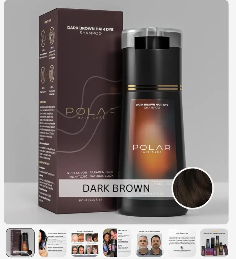 Polar Hair Dye Shampoo Image 